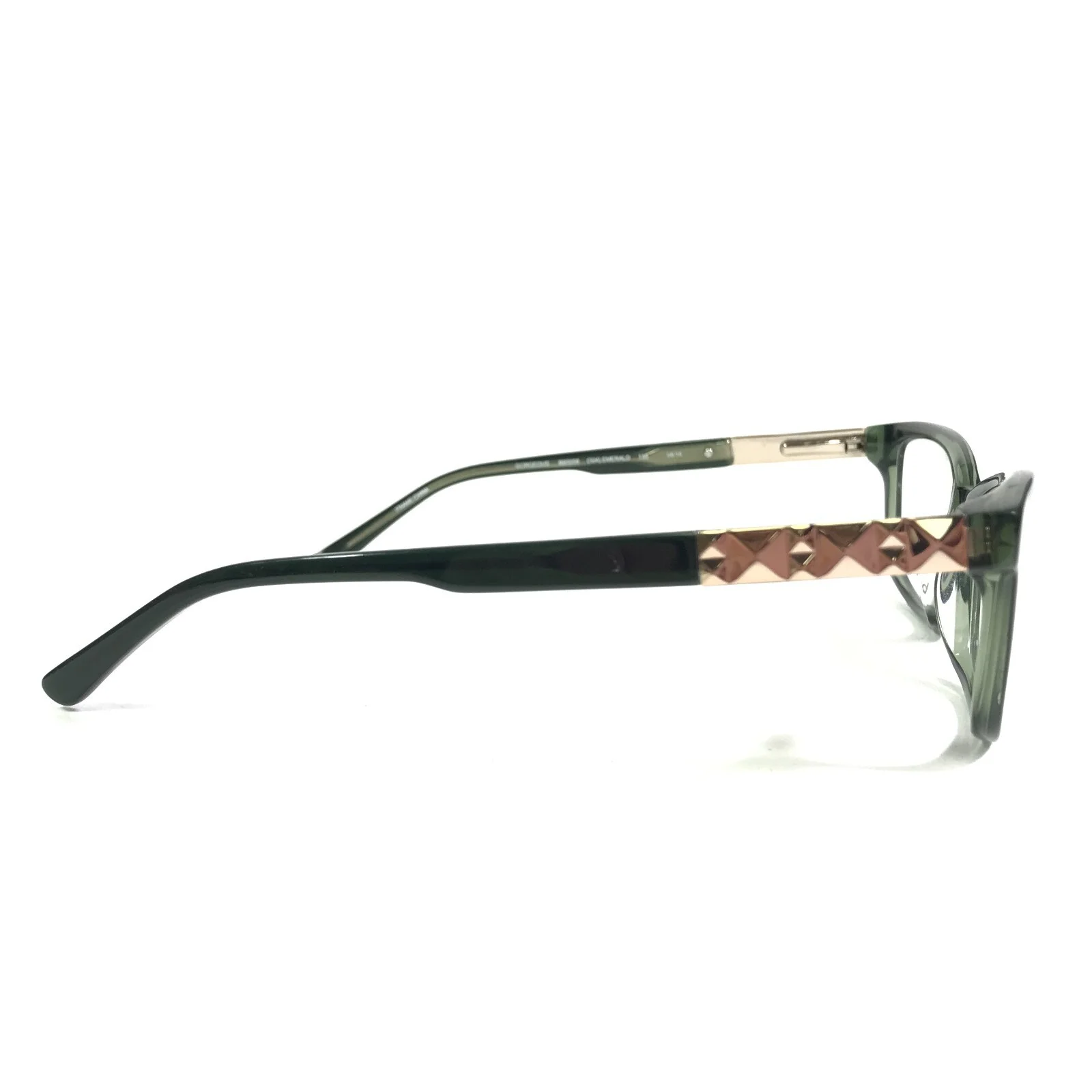Bebe BB5058 GORGEOUS 324 EMERALD Eyeglasses Frames Green Square 52-16-135 3