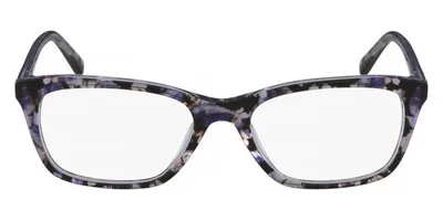 bebe BB5145 Eyeglasses Women Plum Floral Rectangle 53mm New & Authentic