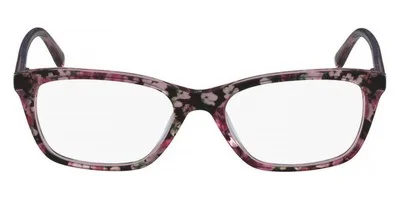 bebe BB5145 Eyeglasses Women Rose Floral Rectangle 53-17-135 H8659