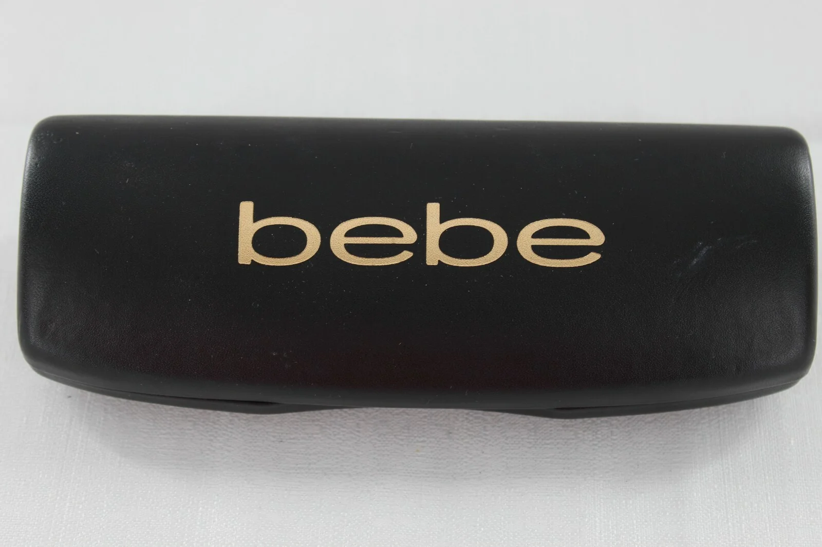 BEBE Eyeglass Sunglasses Case BLACK GOLD Hard Shell Protective Carrier