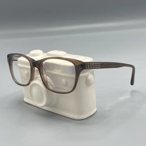 BEBE Eyeglasses Womens Brown Square Eyewear Full Rim Designer Frames Only 4