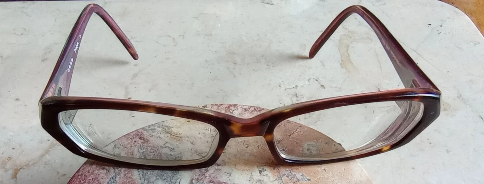 BEBE RENEGADE AMBER SWIRL EYEGLASSES TORTOISE FRAMES 51-16-140