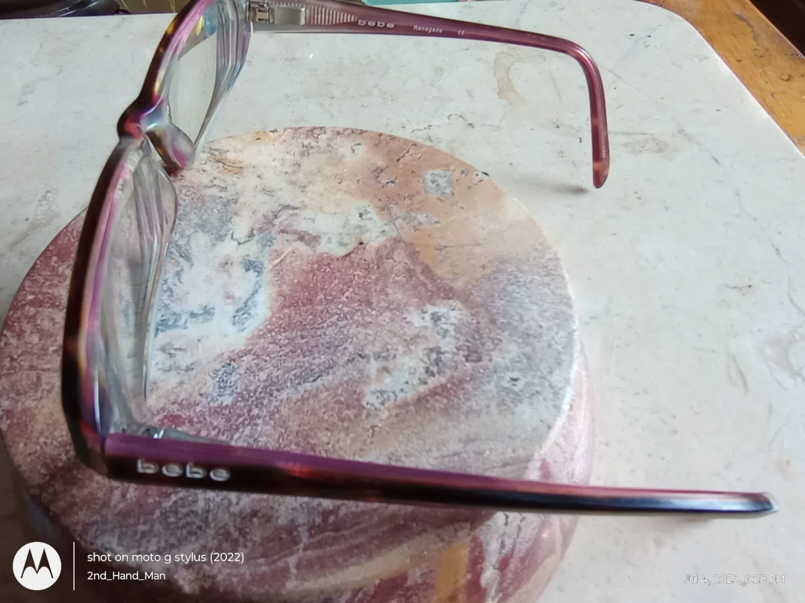 BEBE RENEGADE AMBER SWIRL EYEGLASSES TORTOISE FRAMES 51-16-140 2