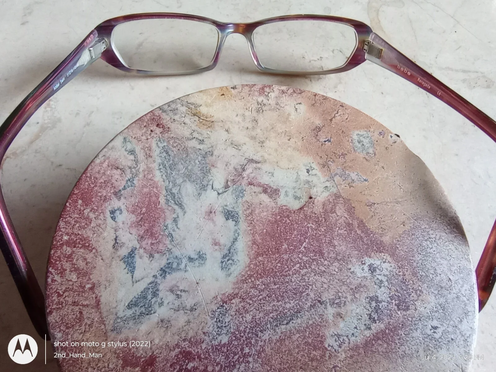 BEBE RENEGADE AMBER SWIRL EYEGLASSES TORTOISE FRAMES 51-16-140 3