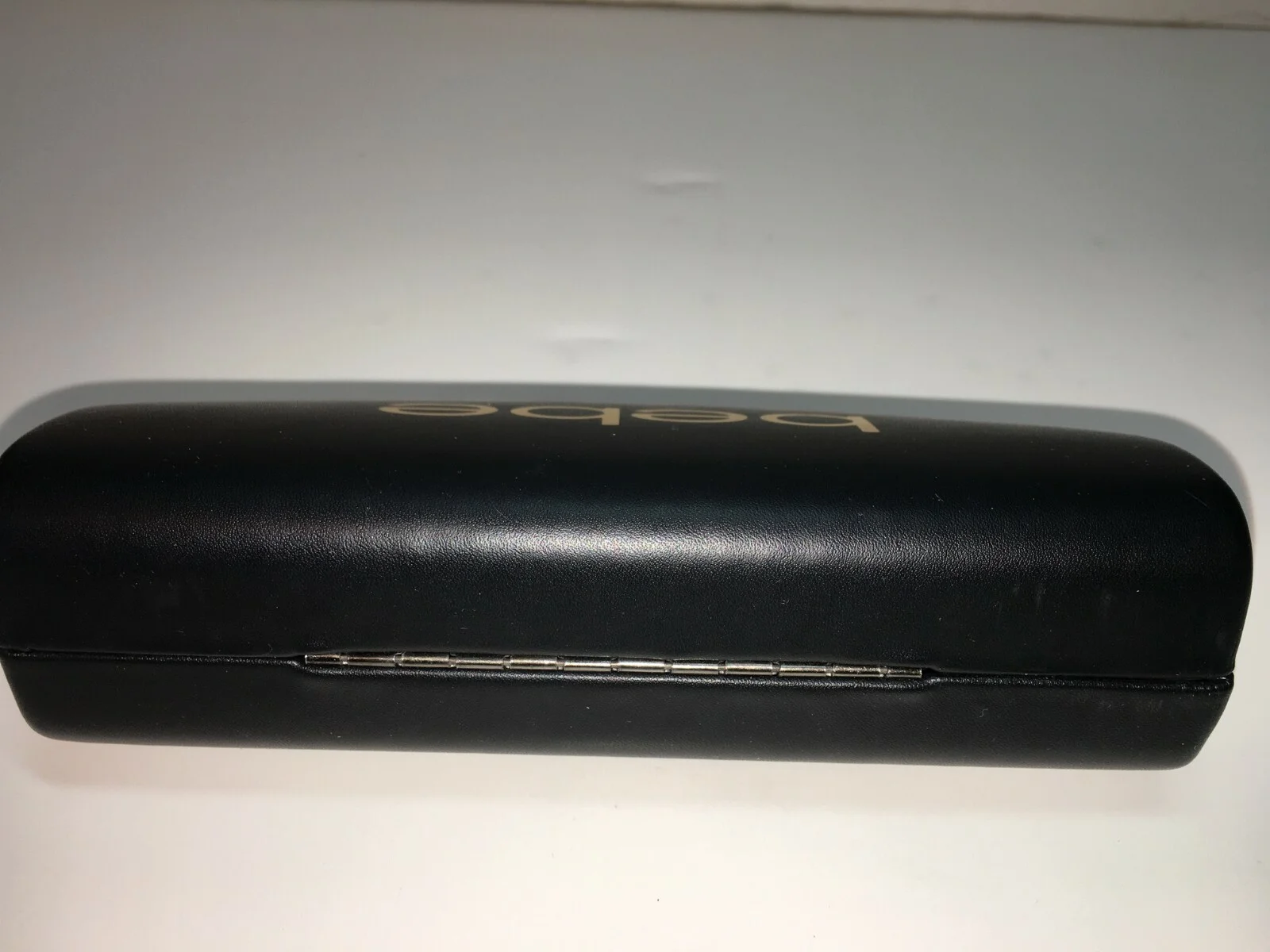 bebe SUNGLASS EYEGLASS Clamshell hard Case Glossy Gold Letters 3