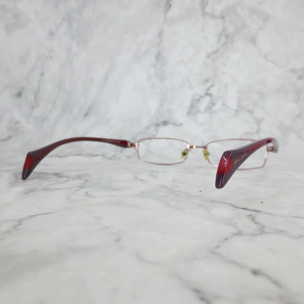 Bellagio BLLZ X19012 R/02 Eyeglasses Red Rectangular Full Rim Frames 52-17-138 4