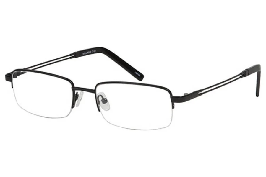 BELLAGIO Titanium Super Flex Eyeglasses Optical Frame Spectacles NEW Authentic