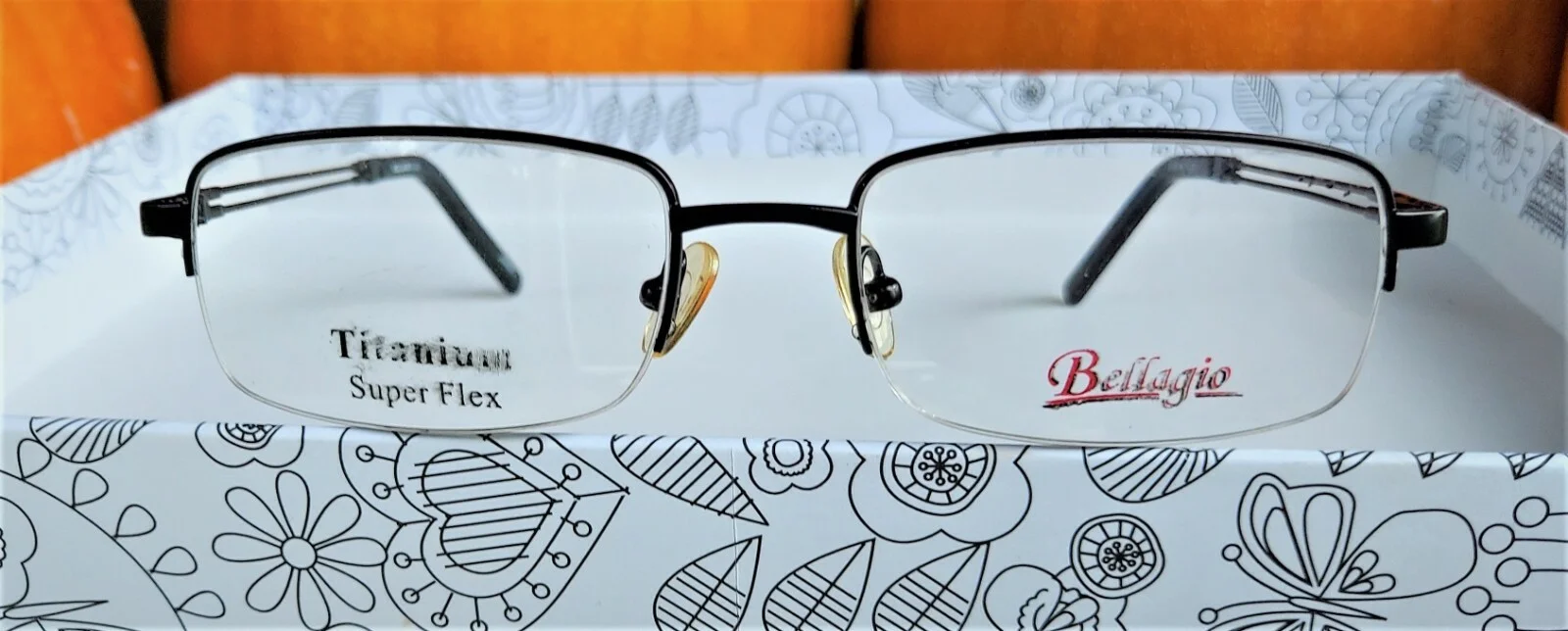BELLAGIO Titanium Super Flex Eyeglasses Optical Frame Spectacles NEW Authentic 2