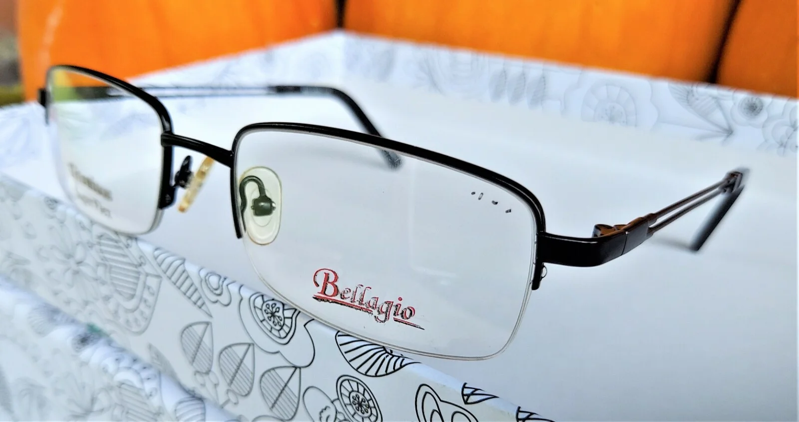 BELLAGIO Titanium Super Flex Eyeglasses Optical Frame Spectacles NEW Authentic 3
