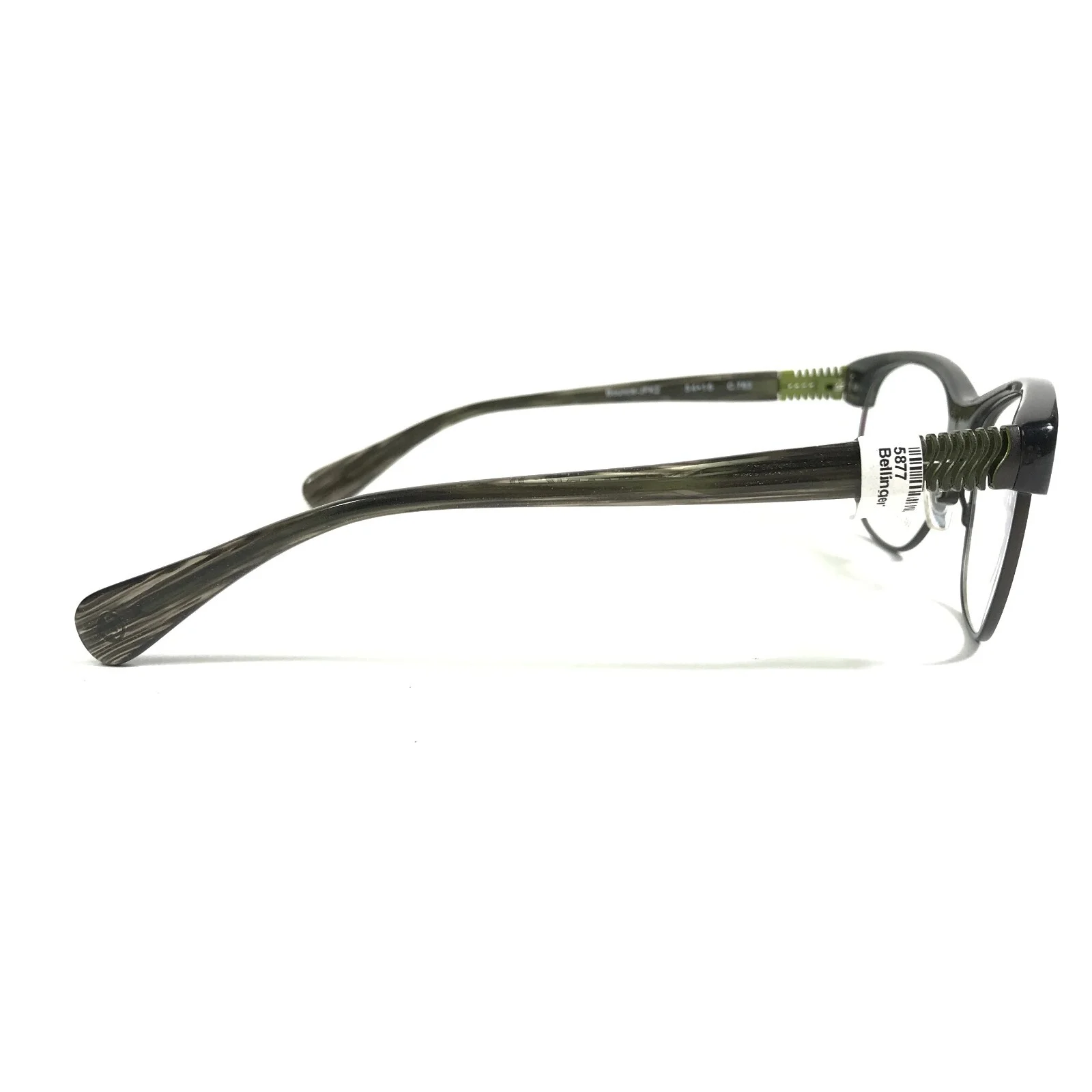 Bellinger Bounce-JFK2 C.783 Eyeglasses Frames Black Green Square 54-16-135 3