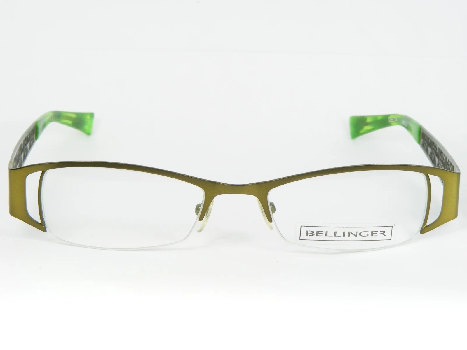 BELLINGER DENMARK DELTA C.31 GREEN EYEGLASSES GLASSES METAL FRAME 48-18-135mm 2