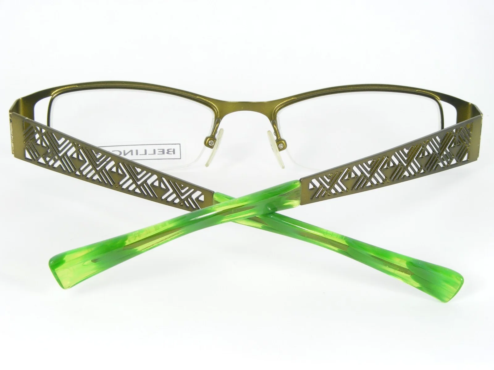 BELLINGER DENMARK DELTA C.31 GREEN EYEGLASSES GLASSES METAL FRAME 48-18-135mm 3
