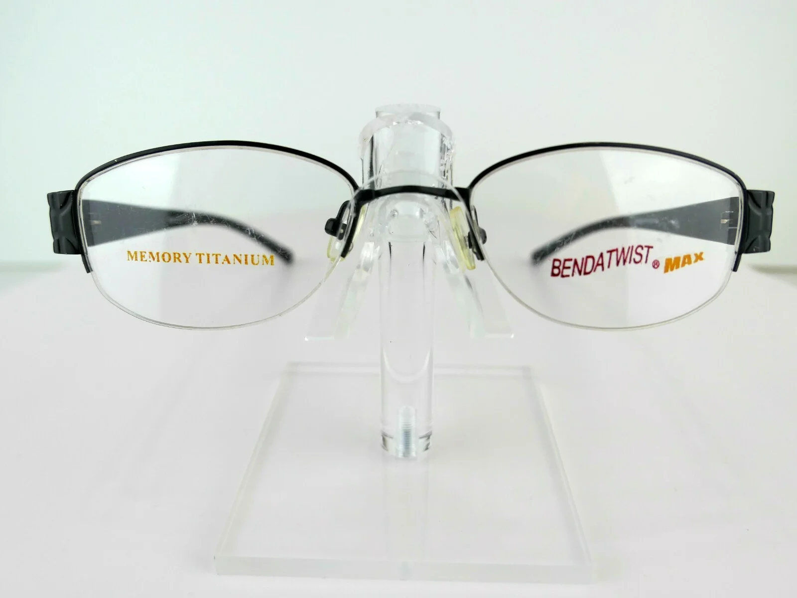 BEND-A-TWIST M-02 Black 51-19-138 mm MEMORY TITANIUM Eyeglass Frame