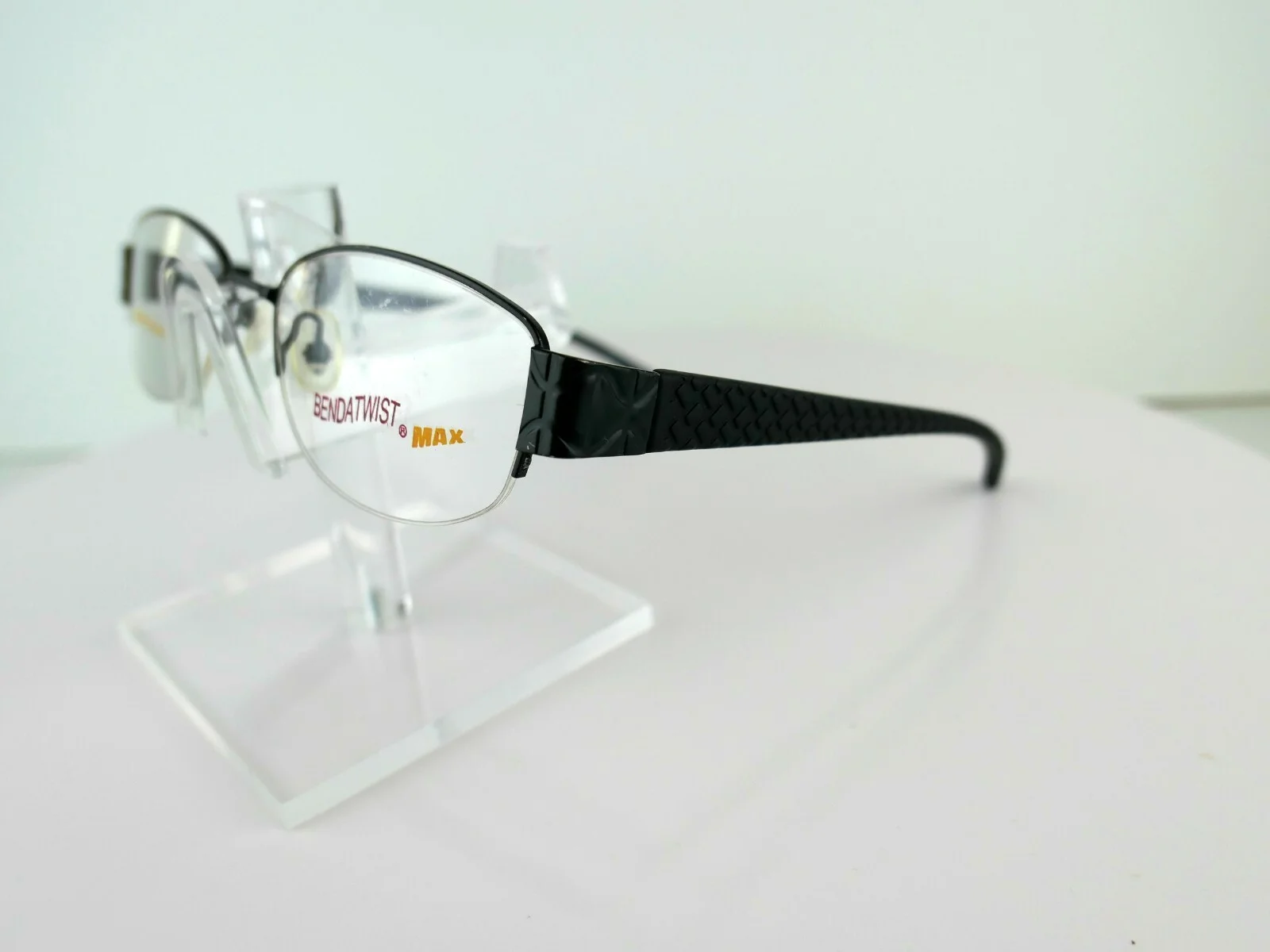BEND-A-TWIST M-02 Black 51-19-138 mm MEMORY TITANIUM Eyeglass Frame 2