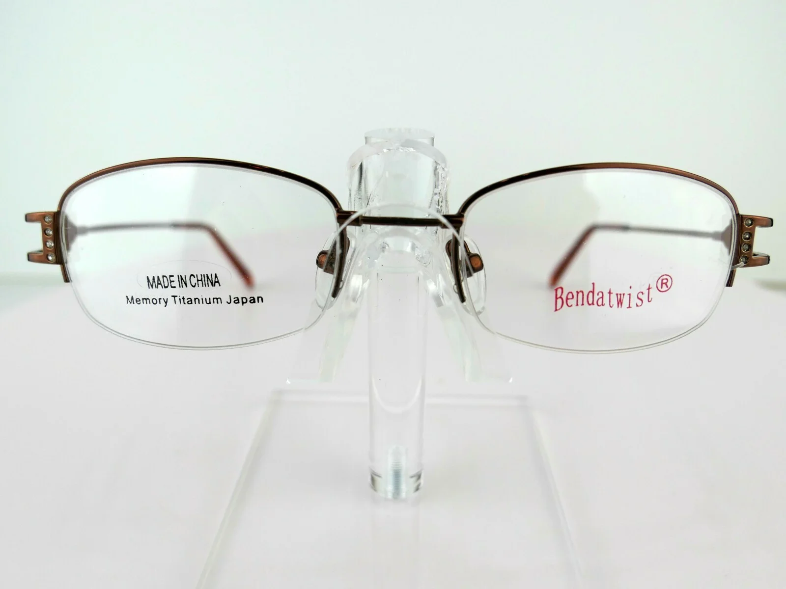 BEND-A-TWIST M-13 Brown 50-18-135 mm MEMORY TITANIUM Eyeglass Frame