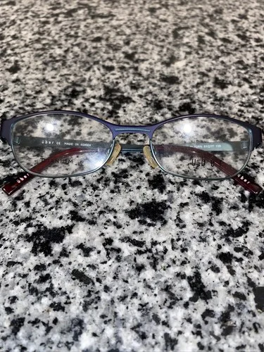 Über Eyeglass Frames Good Condition, Mini Bl/Grn 51 17 135 Titanium