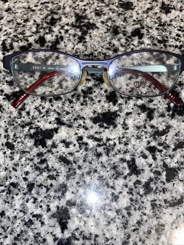 Über Eyeglass Frames Good Condition, Mini Bl/Grn 51 17 135 Titanium 2