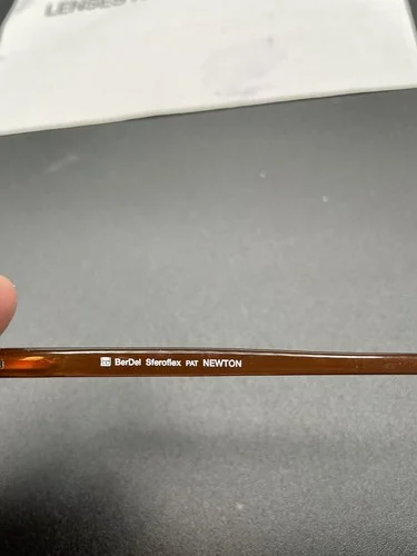 BERDEL SFEROFLEX PAT NEWTON EYEGLASSES FRAMES 51-19-140 ITALY CHOCOLATE 3