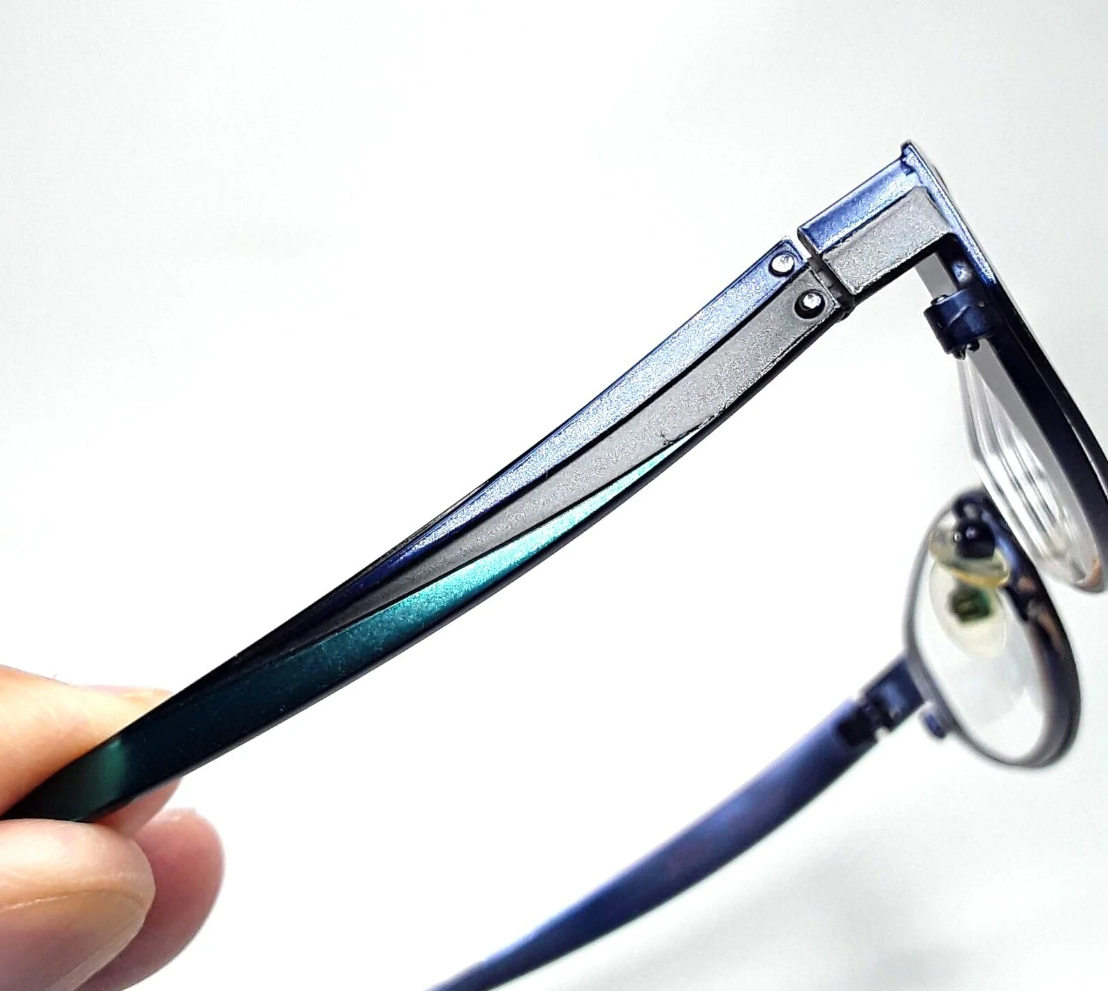 Betsey Johnson Black Blue Metal Eyeglass FRAMES Shooting Star BJ018 51-17-135 3