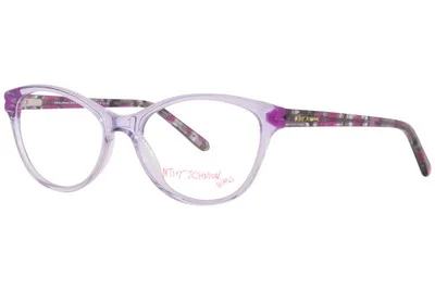 Betsey Johnson Eye-Heart-U PUR Eyeglasses Girl