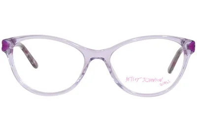 Betsey Johnson Eye-Heart-U PUR Eyeglasses Girl 2