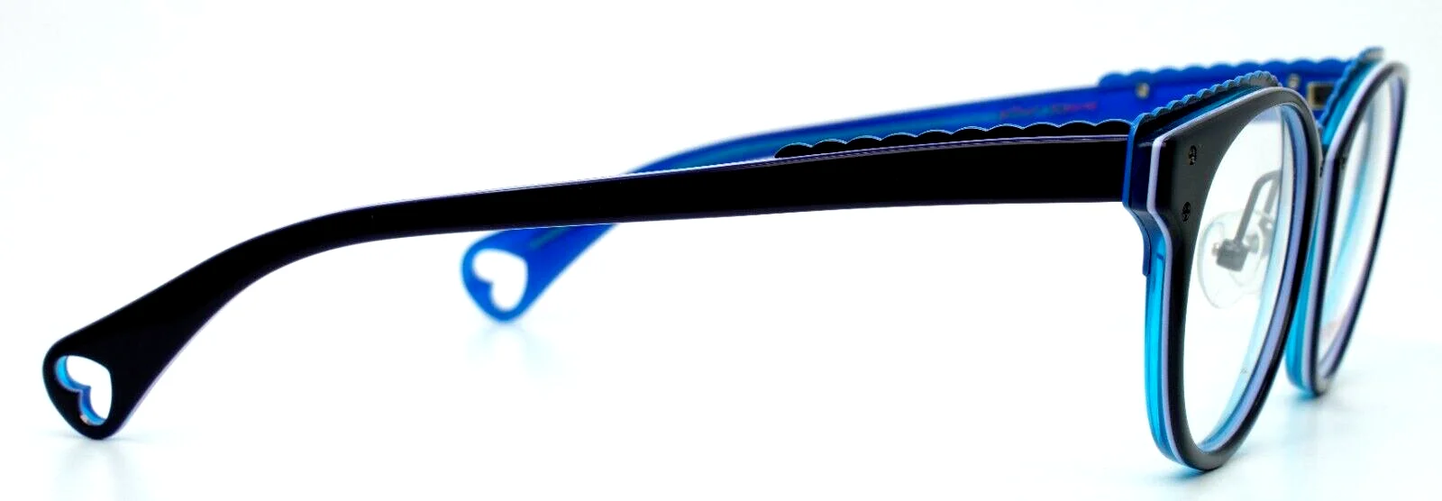 BETSEY JOHNSON Luscious Lennon BJ0164 05 Blue Purple Womens Eyeglasses 50-19-140 4