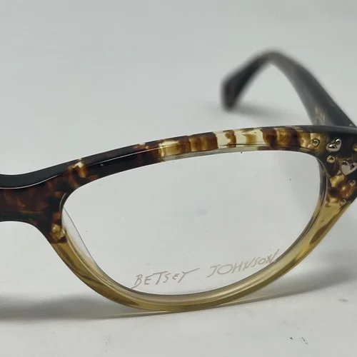 Betsy Johnson vintage hearts BJ0135 53/16 brn womens eyegkass frames k50 2