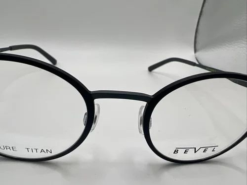 BEVEL 8719 HELENE 20 BCSB 46/20 Black Pure Titan Men’s Frames PC73 3