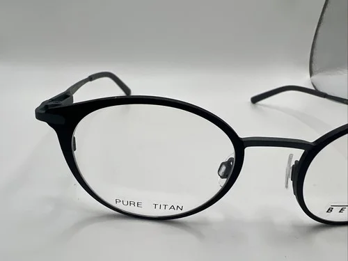 BEVEL 8719 HELENE 20 BCSB 46/20 Black Pure Titan Men’s Frames PC73 4