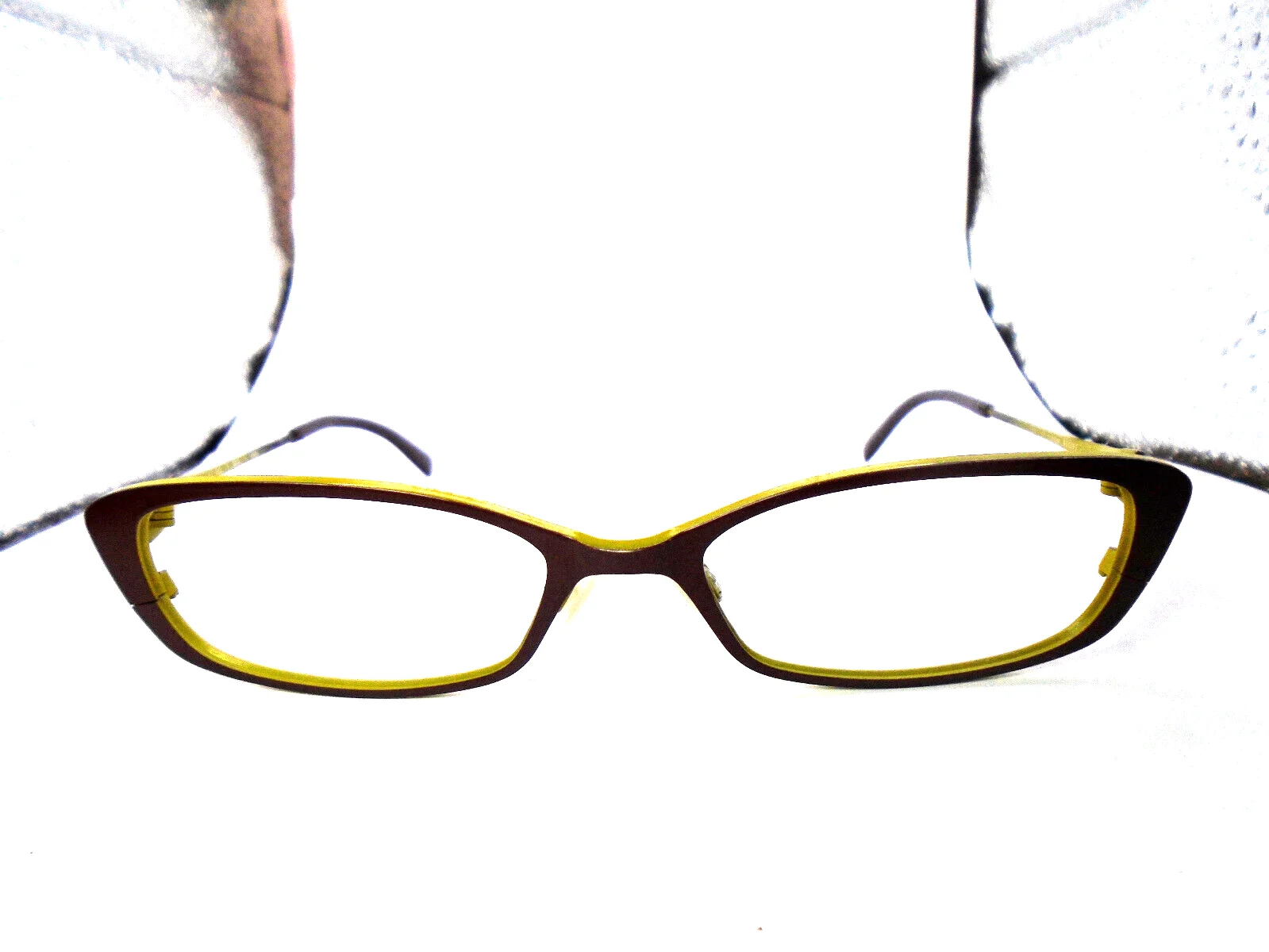 Bevel AUCI 8561 Oh Please Burgundy/Green 47-17 Womens Eyeglasses Frames Japan 3