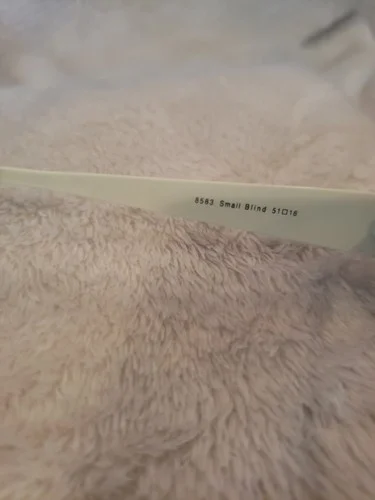 BEVEL ESVA 8583 Small Blind Titanium Eyeglass Frames Brown And Off White/ Cream 4