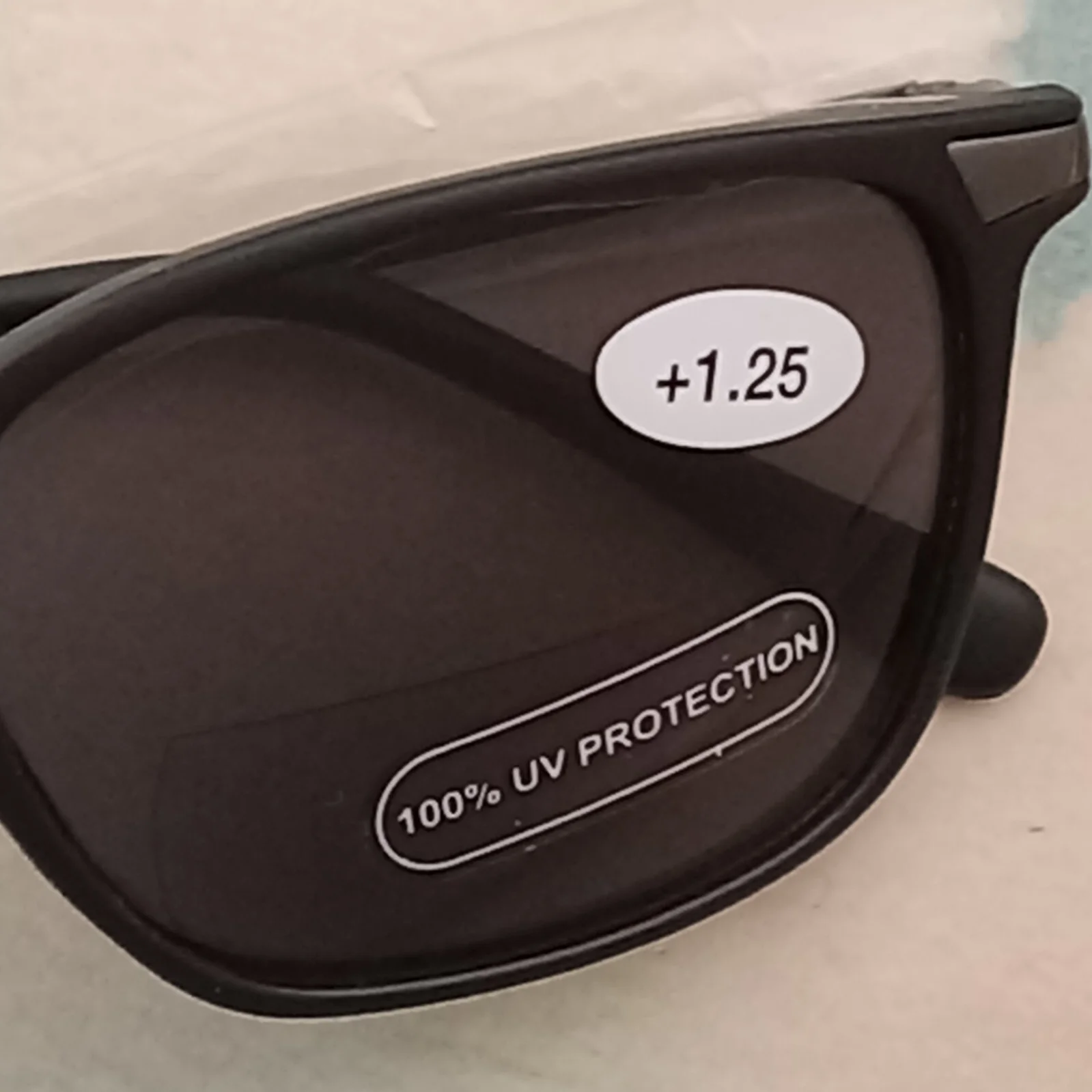 Bi-Focal Reading Sunglasses +1.25, Black/Smoke Dodger Design, Readers.com 4