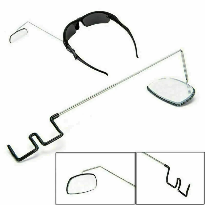 Bicycle Cycling Riding Mirror Helmet Mount Rearview Mirror Rear View Eyeglass US 2