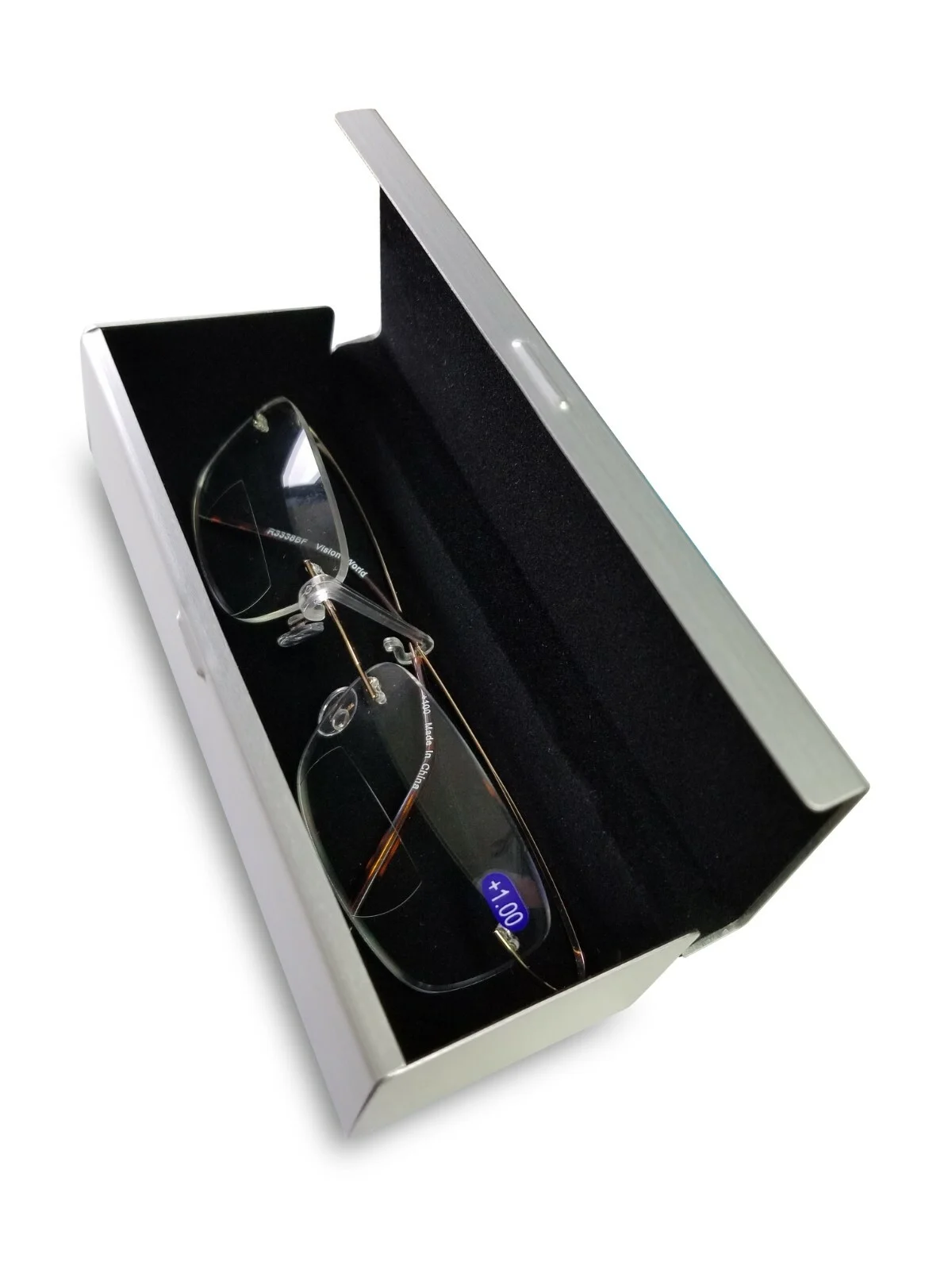 Bifocal Lightweight Slim Rimless Wire Reader - Flexible Reading Glasses Bi-Focal 2