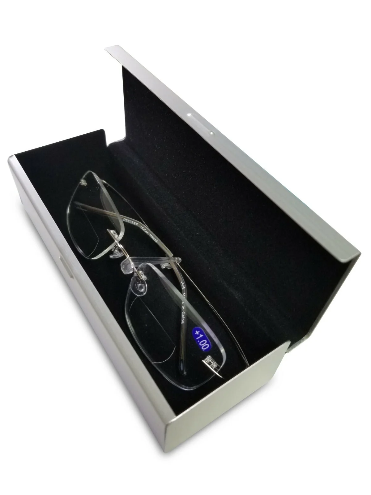 Bifocal Lightweight Slim Rimless Wire Reader - Flexible Reading Glasses Bi-Focal 4