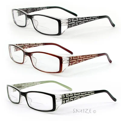 Bifocal Reading Glasses Spring Arms Light Readers 100-350