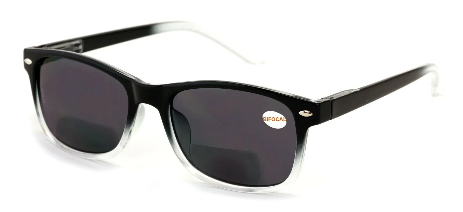 Bifocal Rectangular Lightweight Reading Sunglasses - Outdoor Reader Spring Hinge 2