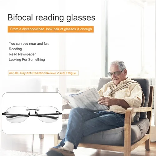 Bifocal Transition Photochromic Reading Sunglasses Anti UV Sun Readers Glasses 2
