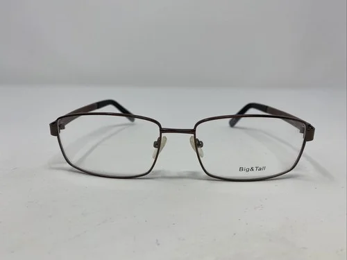 Big & Tall 12 BROWN/BROWN 58-17-145 Metal Full Rim Eyeglasses Frame UY88