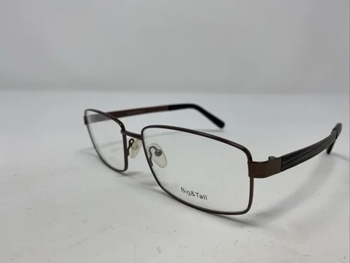 Big & Tall 12 BROWN/BROWN 58-17-145 Metal Full Rim Eyeglasses Frame UY88 2