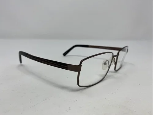 Big & Tall 12 BROWN/BROWN 58-17-145 Metal Full Rim Eyeglasses Frame UY88 3