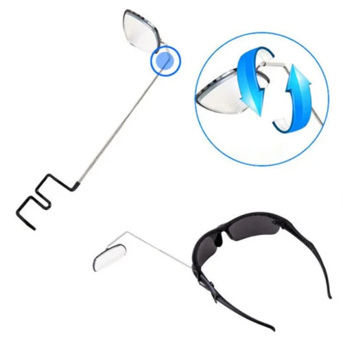 Bike Mirrors Helmet Eyeglass Mount Rearview Rear View Eyeglass Bicycle Mirror