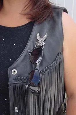 BIKER SKULL SUNGLASS EYEGLASS HOLDER PEWTER VEST JACKET PIN PINS BROCH USA 3