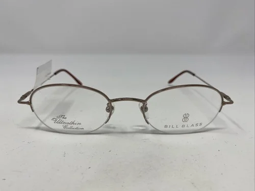 Bill Blass Empire NH-1 48-20-135 Light Brown Half Rim Eyeglasses Frame E556