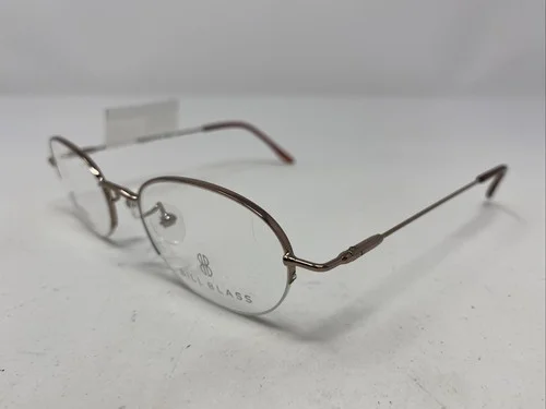 Bill Blass Empire NH-1 48-20-135 Light Brown Half Rim Eyeglasses Frame E556 2