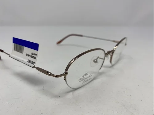 Bill Blass Empire NH-1 48-20-135 Light Brown Half Rim Eyeglasses Frame E556 3