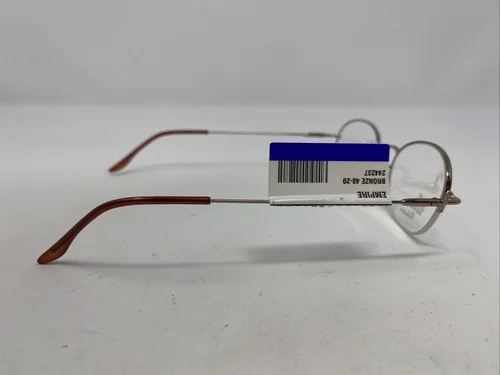 Bill Blass Empire NH-1 48-20-135 Light Brown Half Rim Eyeglasses Frame E556 4