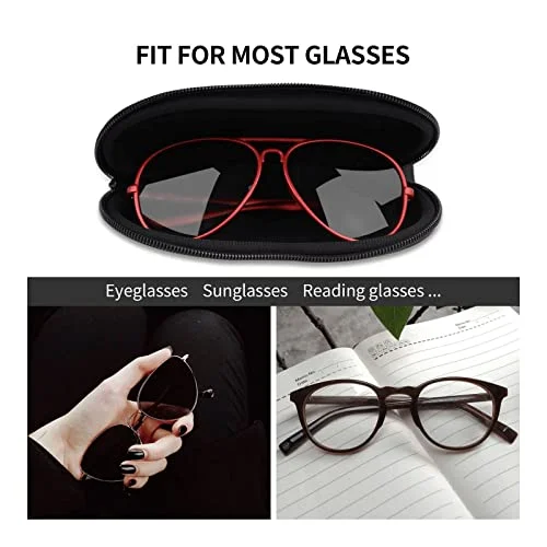 BKDODKS Native American Print Eyeglasses Frame Glasses Case Convenient Zipper Eye Glasses Case Soft Glasses Case 4