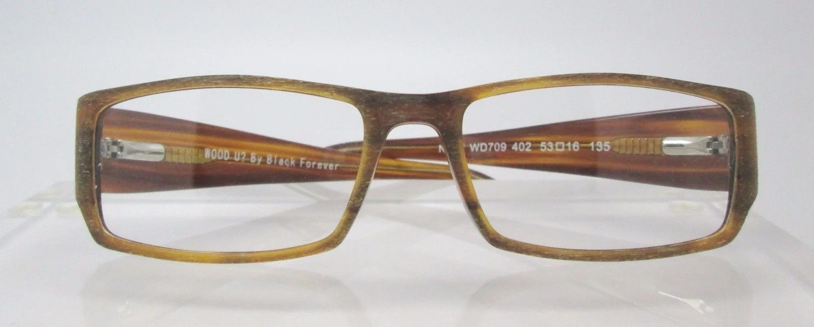 Black Forever Wood U ? 709 402 Eyeglass Frames Glasses Womens Mens Wood Grain