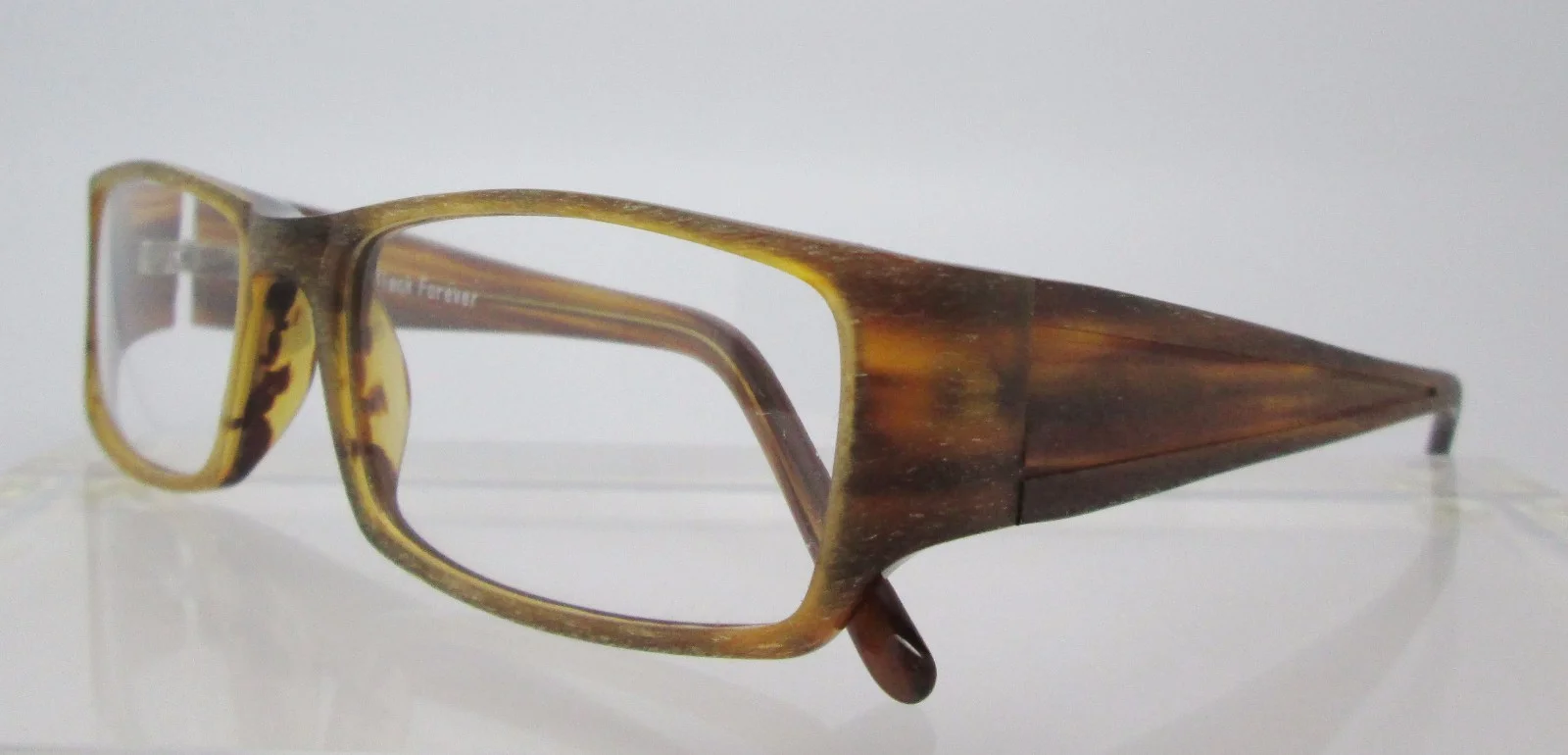 Black Forever Wood U ? 709 402 Eyeglass Frames Glasses Womens Mens Wood Grain 2